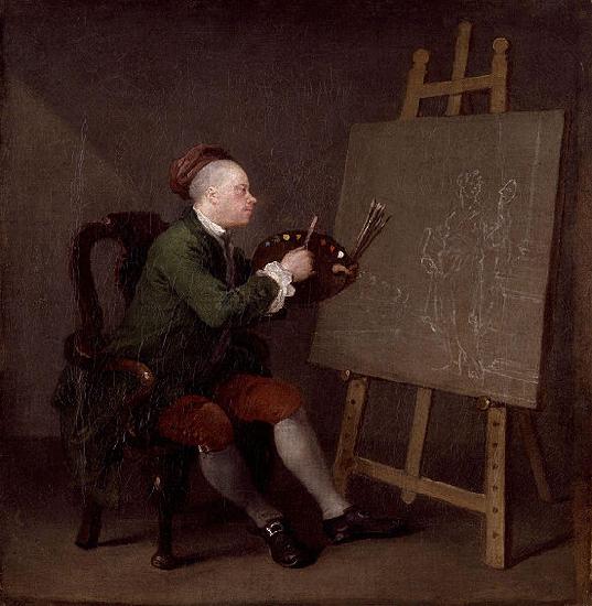 William Hogarth Self-portrait Germany oil painting art